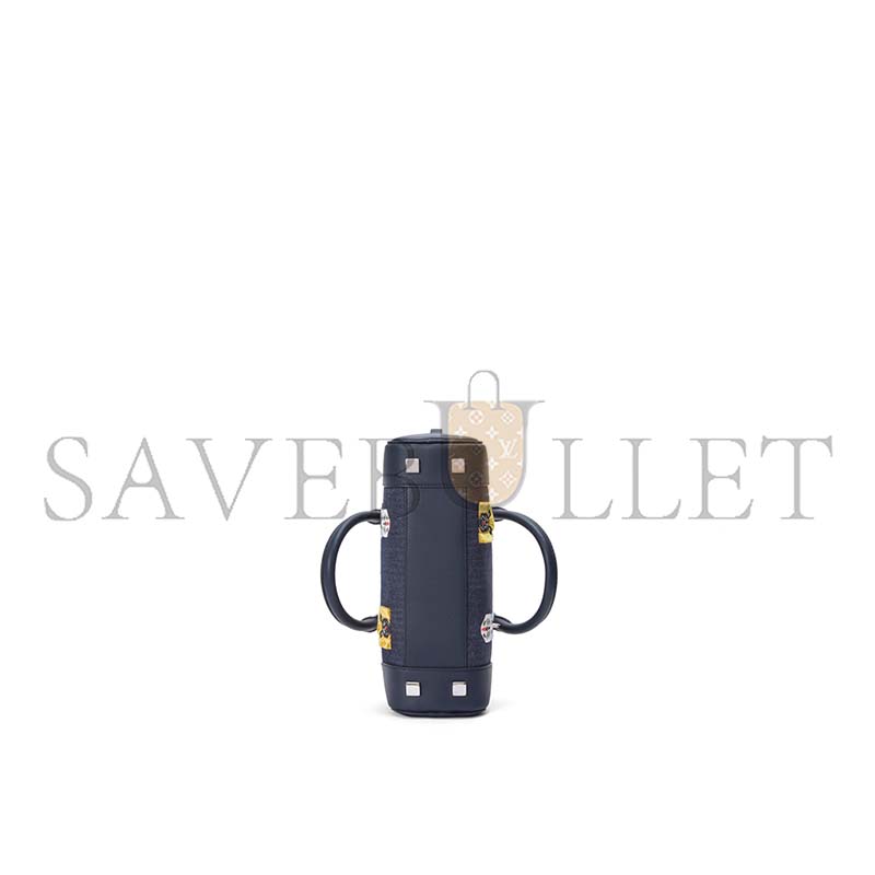 LOEWE CATS AMAZONA 23 CROPPED BAG IN EMBROIDERED DENIM A039N23X15-5100 (23*11*10cm)